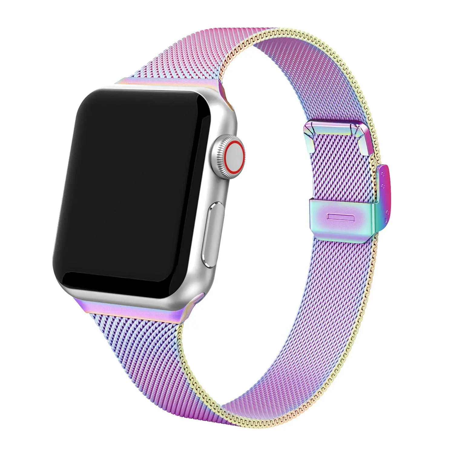 Silm strap For Apple Watch band 40mm 44mm iWatch Band 38mm 42mm Accessories Meatl Milanese bracelet Apple watch serie 3 4 5 6 se