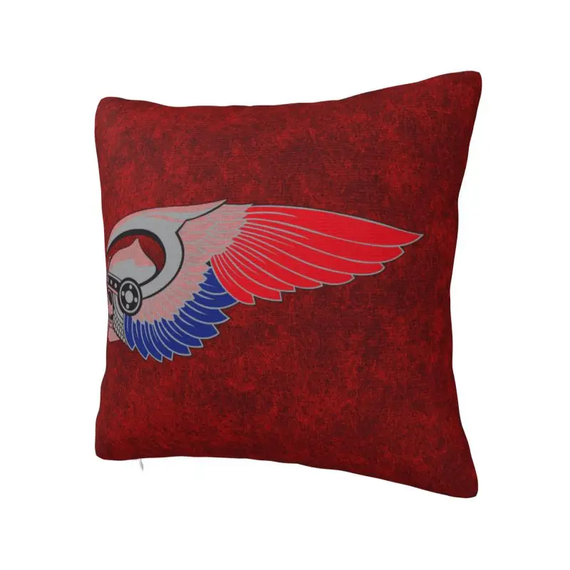 Hells Angels Logo Cushion Cover 40x40cm Motorcycle Club Velvet Nordic Pillow for Car Sofa