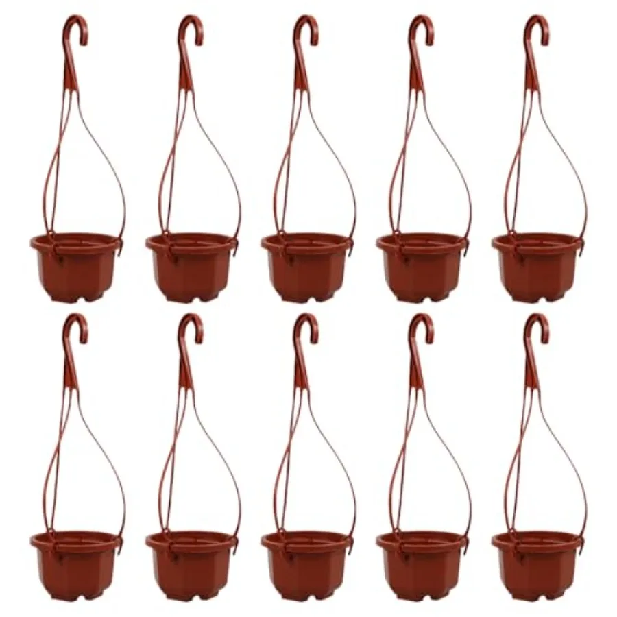 

10 упаковок подвесных кашпо Подвесные кашпо для комнатных растений Подвесной горшок с крючками Подвесные корзины для растений на открытом воздухе для дома Dr 2