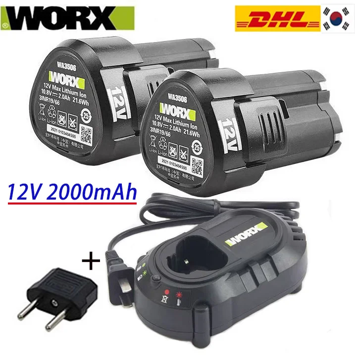 

100% New Original 2.0/4.0Ah for WORX Kress 12V WA3506 WU127 WU128 WU130 WU131X WU132 WU280 WX128 WX540 Power Tool Battery