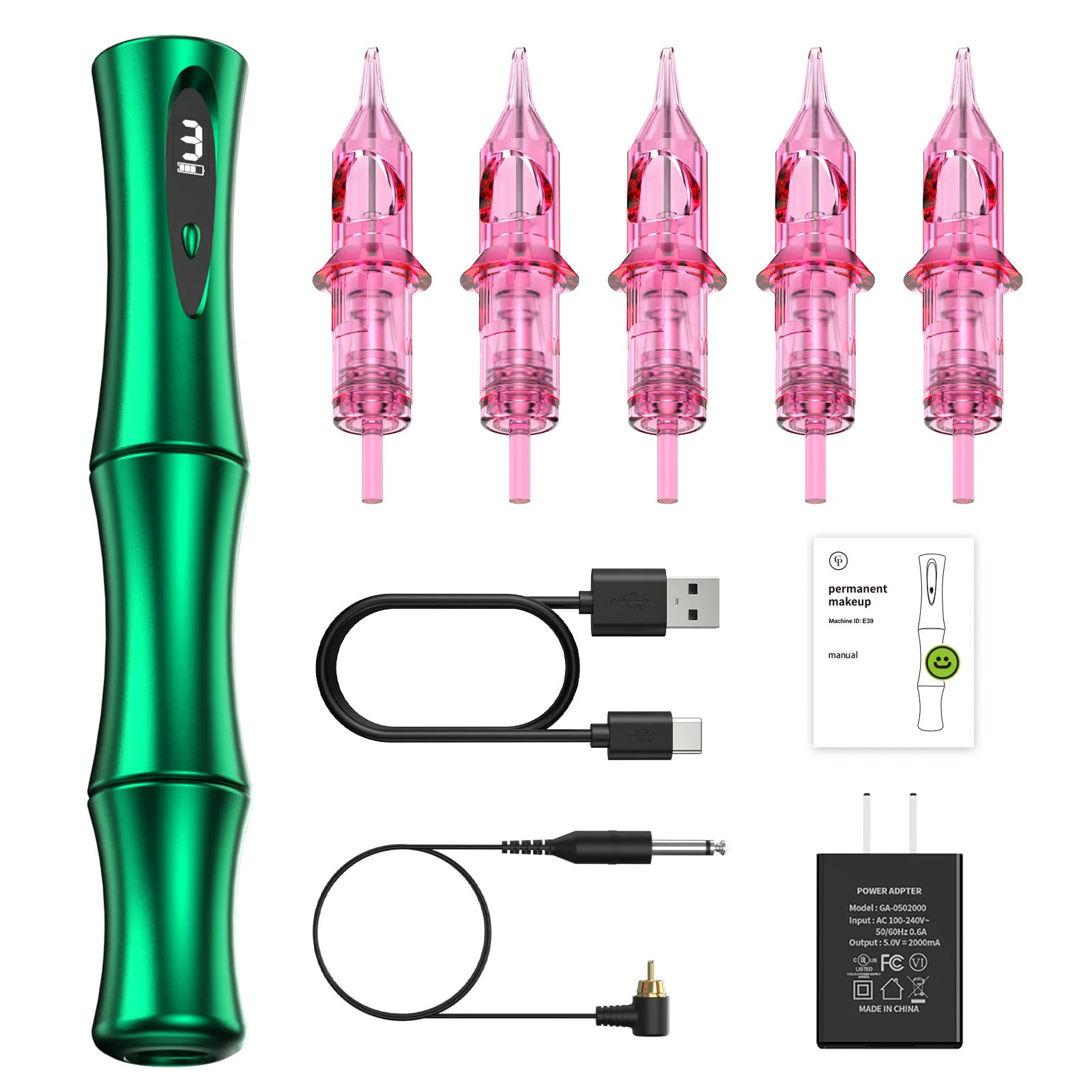Cordless Tattoo Machine Pen for Beginners & Professionals Rechargeable Battery Operated All-in-One Permanent Cosmetic Device​