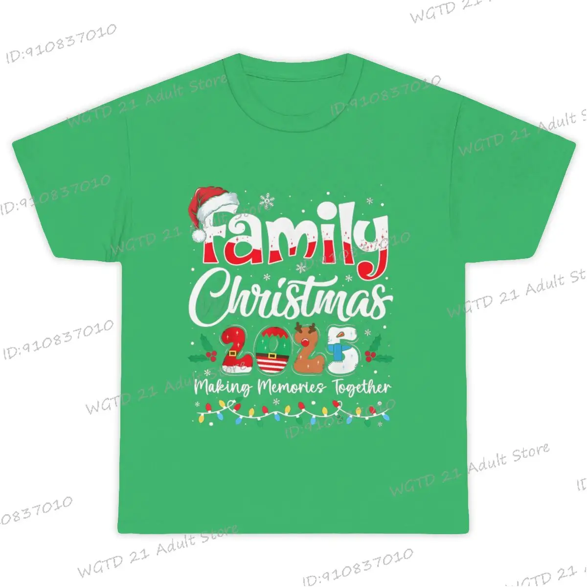 القطن الطفل رومبير الأسرة عيد الميلاد 2025 هدايا النساء الرجال الفتيات الفتيان مطابقة الأسرة مضحك تيز قصيرة الأكمام هدايا السنة الجديدة 2026