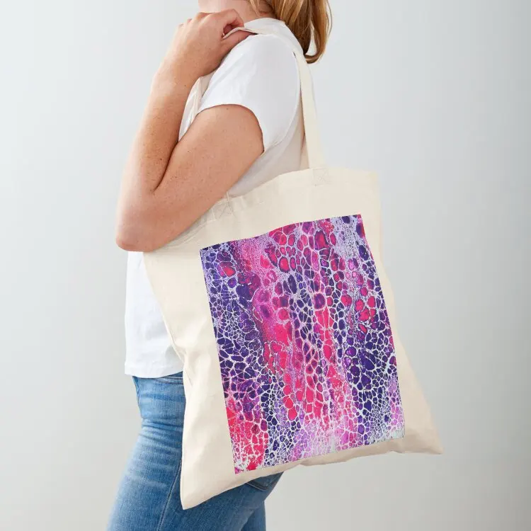 

Hot Pink Falls Tote Bag eco bag folding Women's shopper custom bags large tote bag