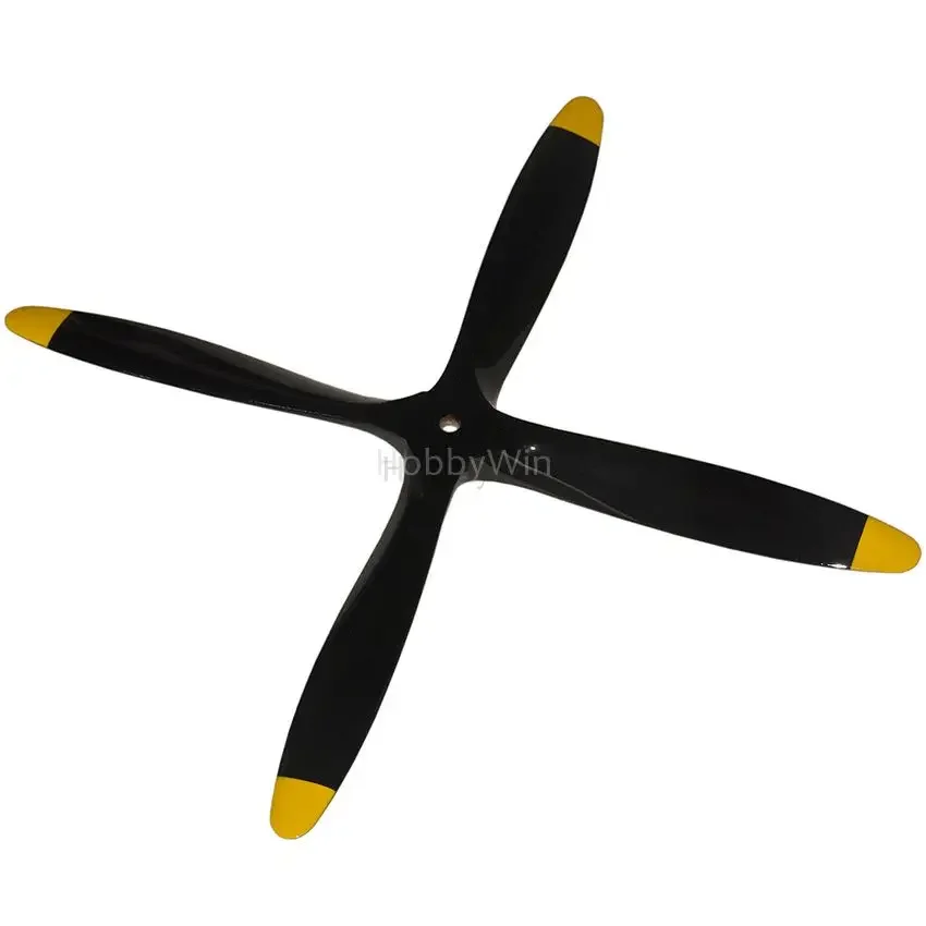 4 Blades 11x6 11x7 11x8 Nitro Engine Wood Propeller Black for RC Model Airplane Warbird Sporter Trainer