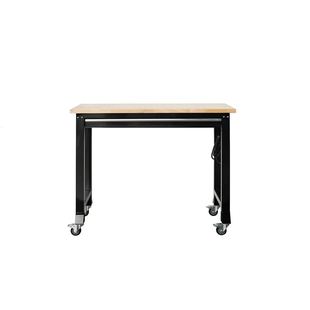 48” Premium Heavy Duty Workbench with Wheels & Power Strip