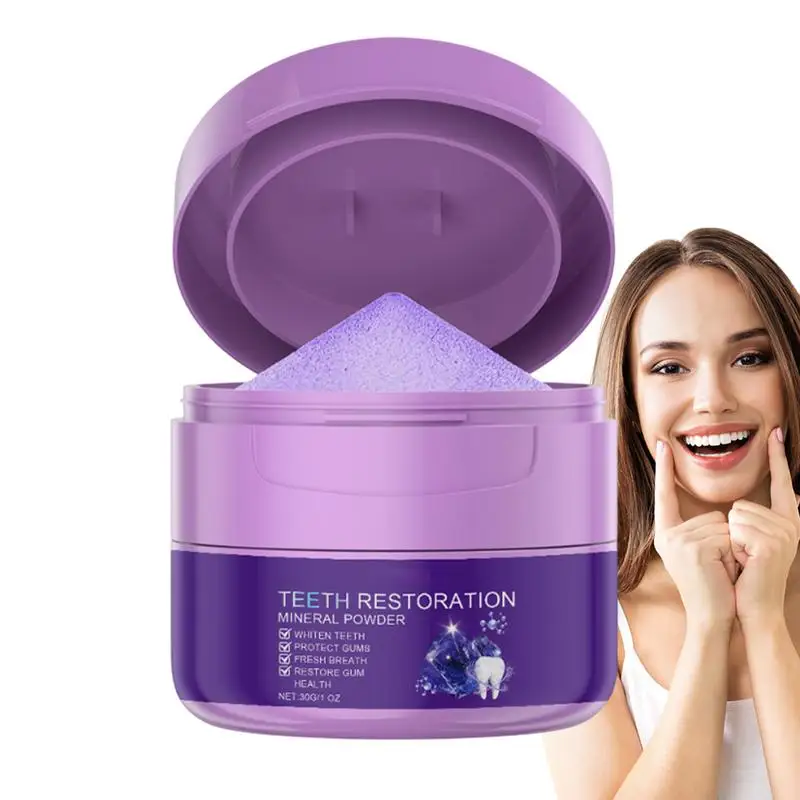 Teeth Brightening Powder Tooth Restoration Cleaning Powder Refreshing Flavor Toothpaste Power Breath Freshener for Men Women