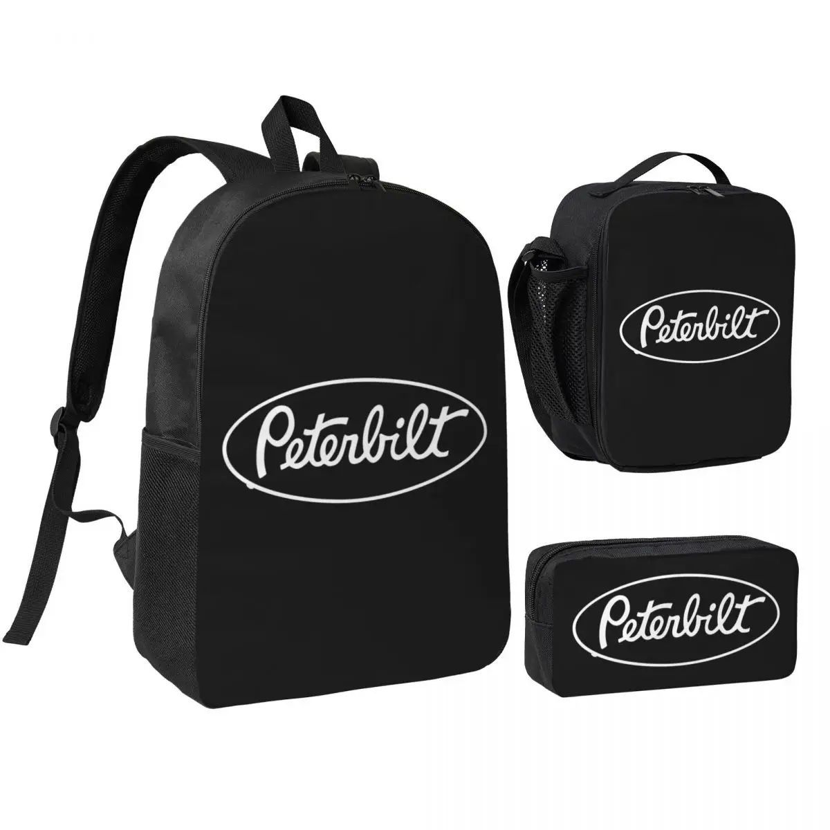 

Peterbilt Class Pays 1939 Backpack Boys Girls BookBag School Bag Shoulder Bags 3ps Insulated Lunch Bag Pencil Case
