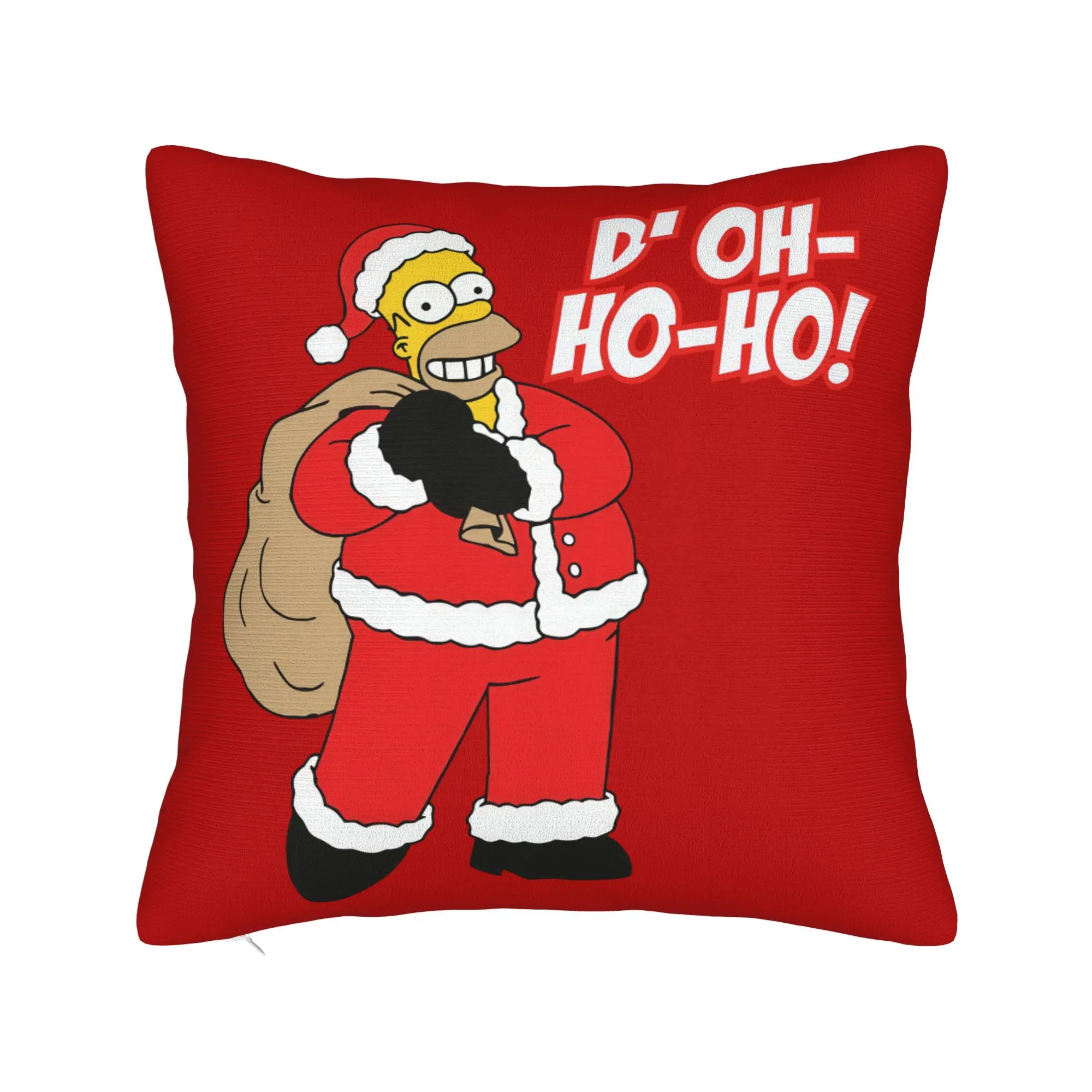 Cartoon S-Simpsons Christmas Pillowcase Double-sided Printing Polyester Cushion Cover Gift  Pillow Case Cover Square 40X40cm