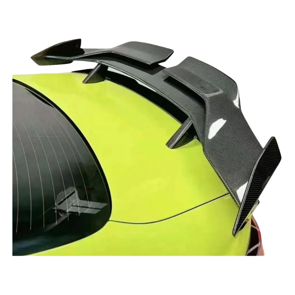 

Universal V Style Rear Spoiler Carbon Fiber Racing GT Wing Boot Trunk Spoiler With Adjustable Bracket For Cars