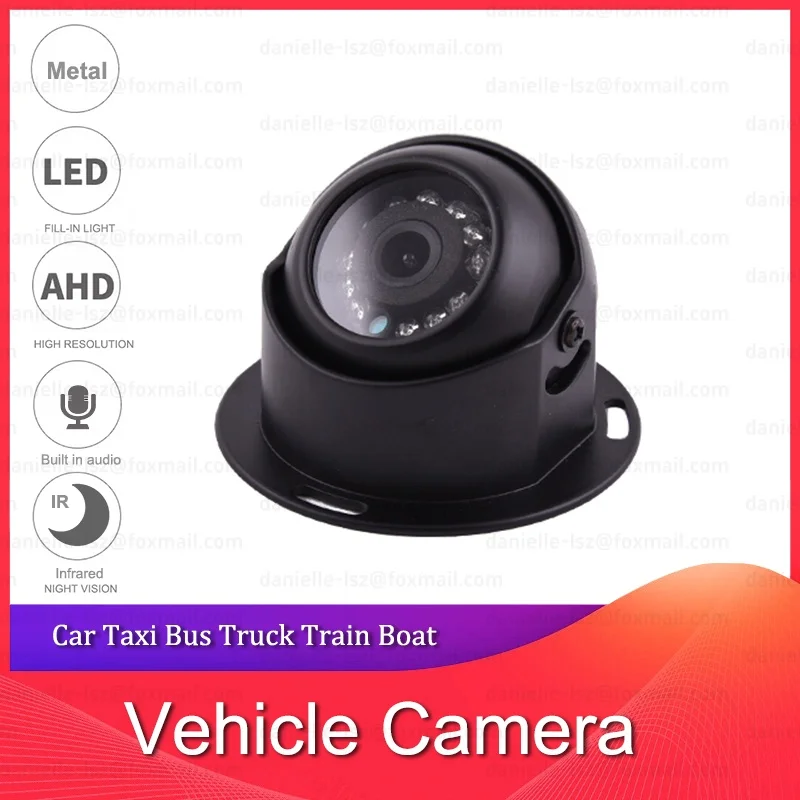 AHD 1080P Indoor Dome Camera Metal Housing Night Vision 2.8mm DC 12V Vehicle Security For Car Taxi Bus Truck