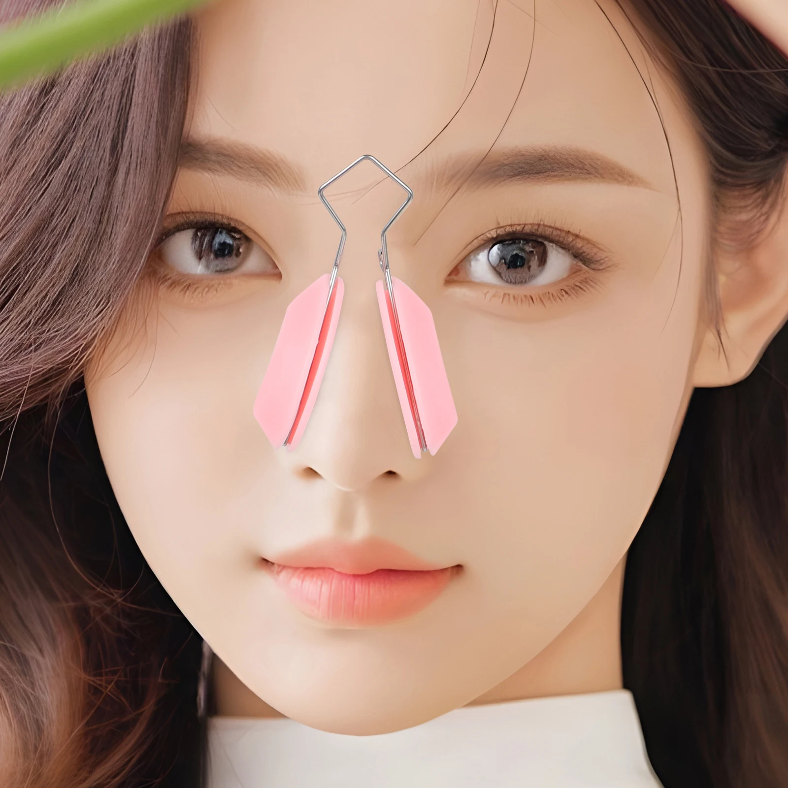 Pink Silicone Shaper Clip Soft Adjustable Lifting Tool Beauty Device Smaller Nose Wing Reduction Comfortable Skin Gentle For
