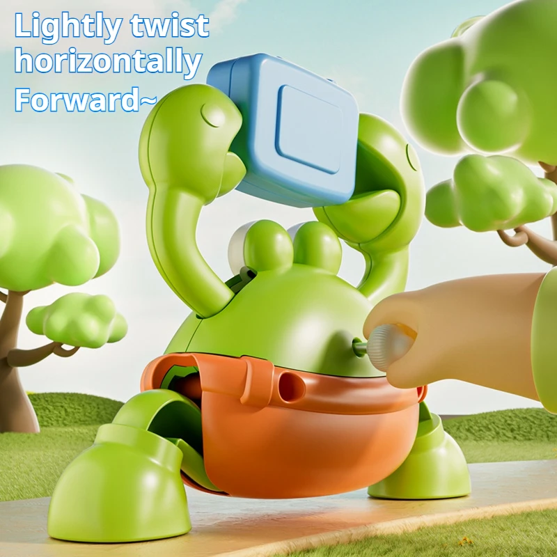 Juguete divertido de cangrejo para niños, simulación de cangrejo para gatear, juguete de cadena para gatear deslizante cognitivo para bebés, juguete interactivo Montessori para padres e hijos