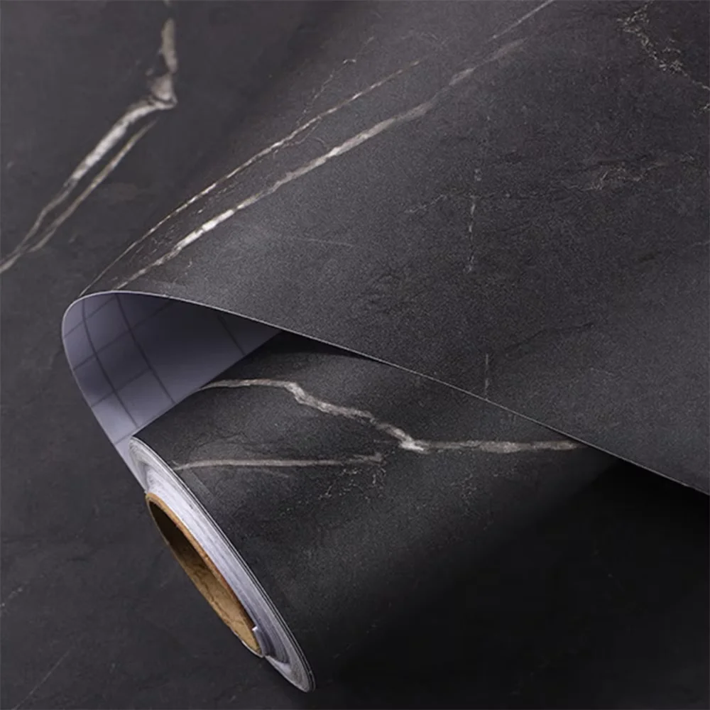 40cm Wide Thick Self-Adhesive Contact Paper - Waterproof Marble Wallpaper for Furniture Kitchen Countertop & Rock Wall Stickers