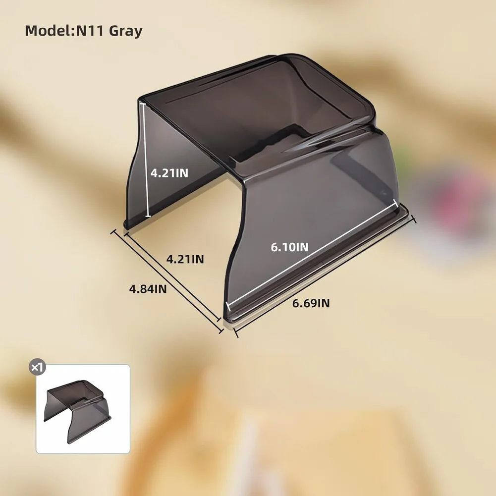 PC Material Rain Cover for Doorbell Keypad Outdoor Security Device Fingerprint Scanner ACS System Weatherproof Grey