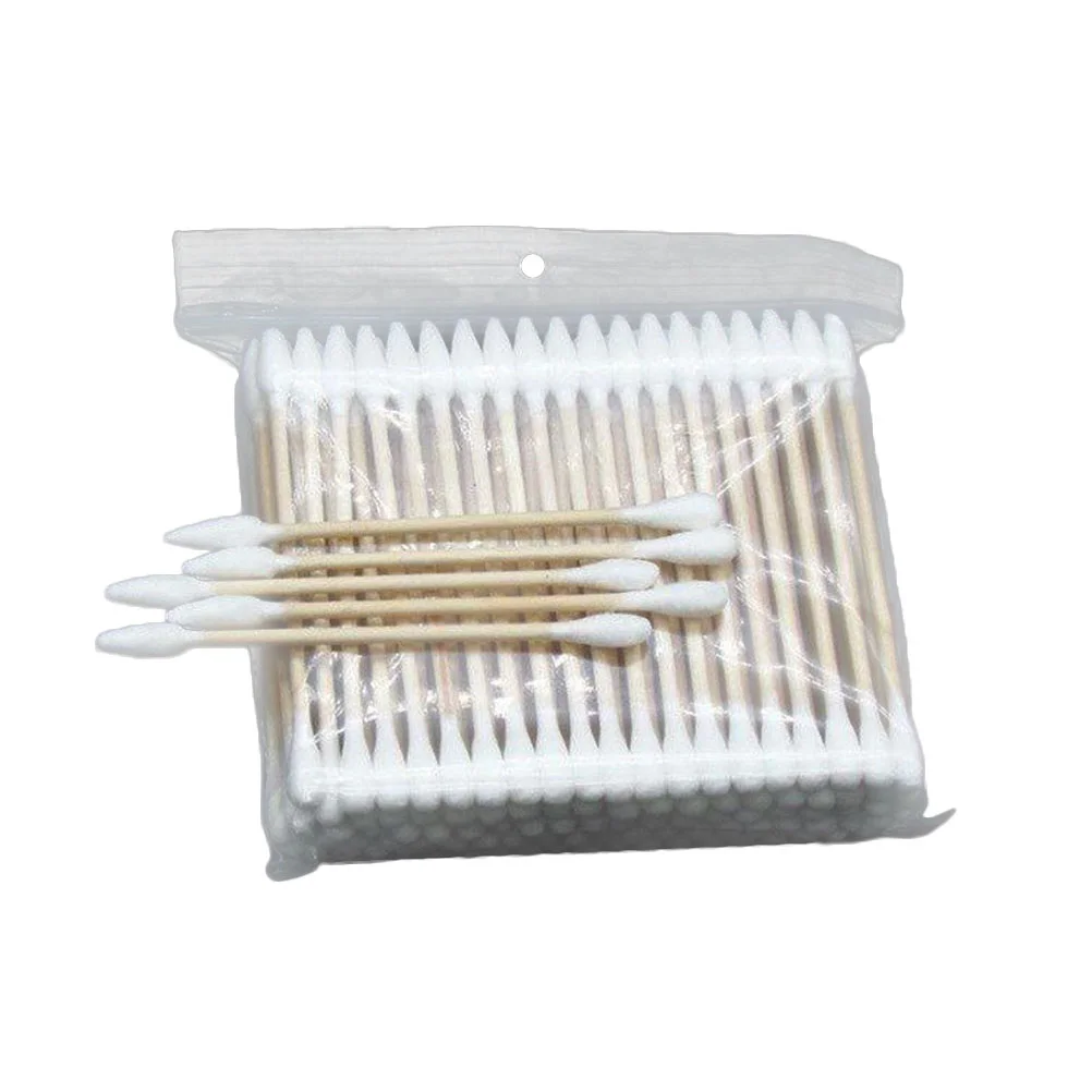 

400pcs Double Tip Cotton Swabs Pointed Round Multipurpose Cotton Swab for Beauty Makeup Cleaning baby care buds swabs