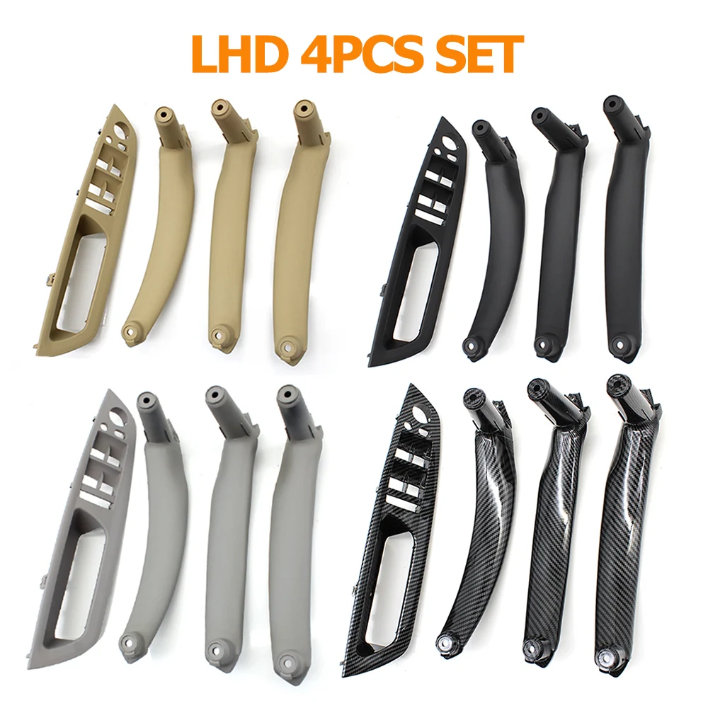 LHD RHD High Quality 4PCS Set Inteior Door Pull Handle Kit Replacement Parts For BMW X5 X6 E70 E71 2007-2013