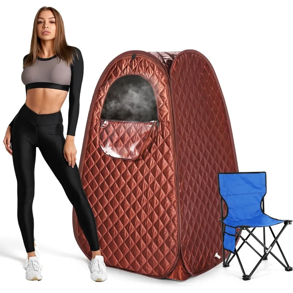 

Single Person Sauna, Portable Steam Sauna Full Body for Home Spa, Sauna Tent with Steamer 2.6L 1000W Steam Generator