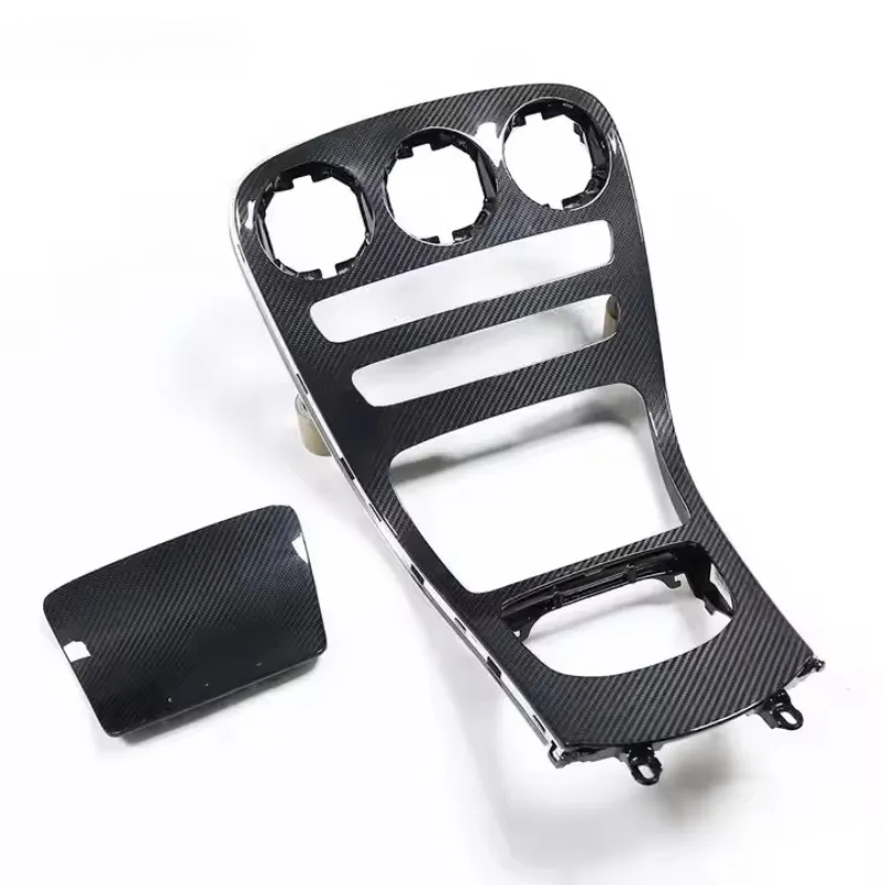 

High Quality Car Interior Suitable for Mercedes Benz C-Class W205 C63 Bright Carbon Fiber Center Console