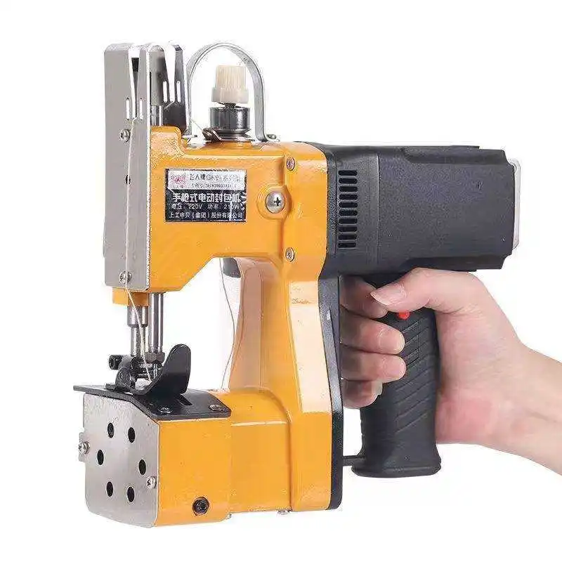 Small Industrial  Electric Mini Sealing Machine Industrial  Chargeable Handheld Sack Sewing Machine Rice Bag Stitching Machine