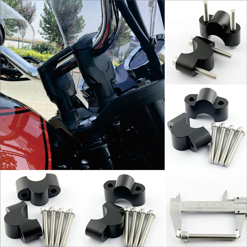 

black Motorcycle Handlebar Heightening Code Increase Rearward Shifting Accessories For Kawasaki Z900RS 2018