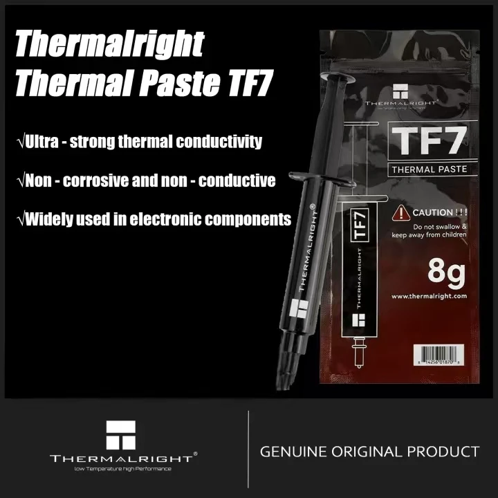 

Термопаста Thermalright TF7 2 г/4 г/8 г (1,8 Вт/мк) Сверхпроизводительная термопрокладка