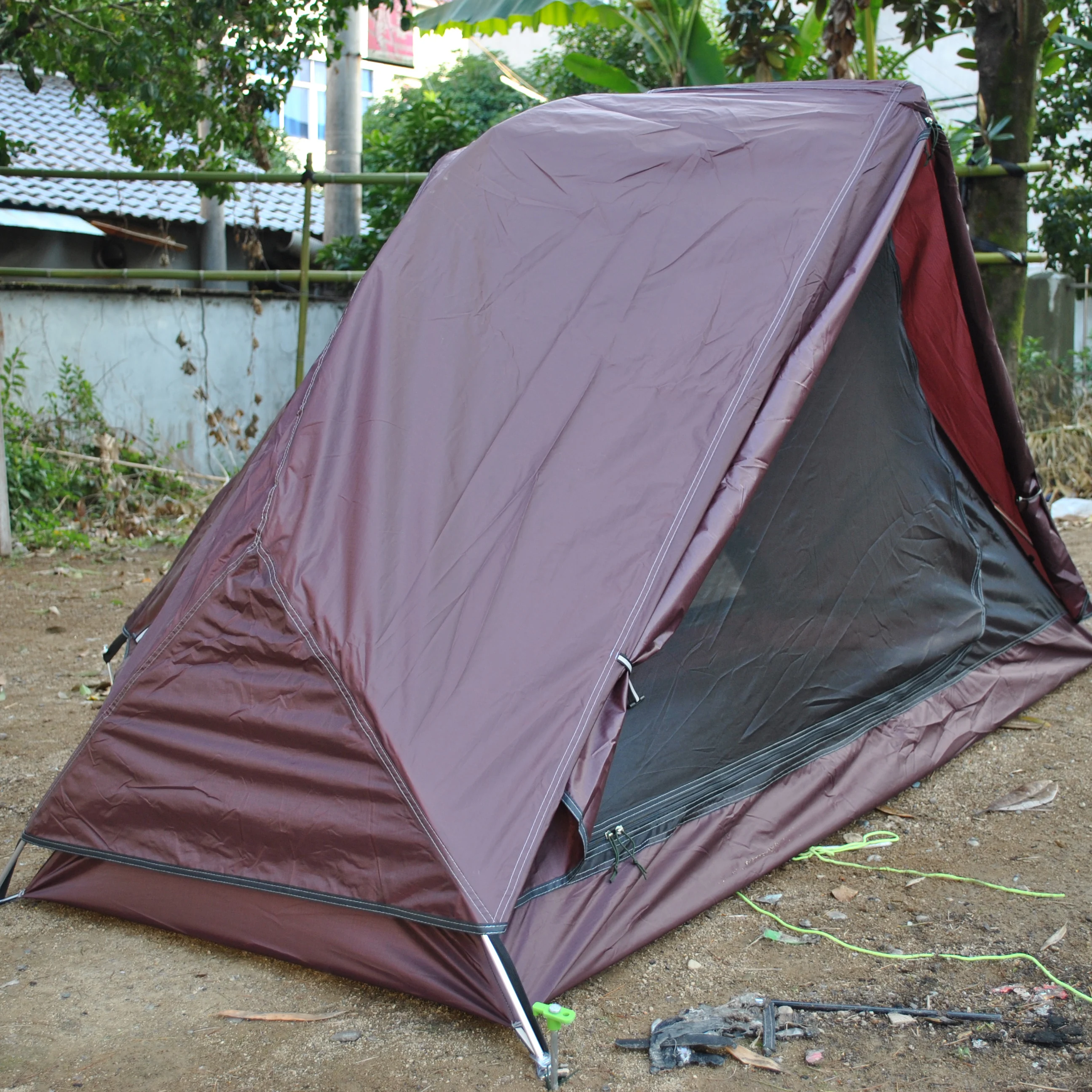 Tenda da esterno ultraleggera, doppio strato, tenda da zaino impermeabile, 1 persona, CZX-29, tenda da campeggio individuale