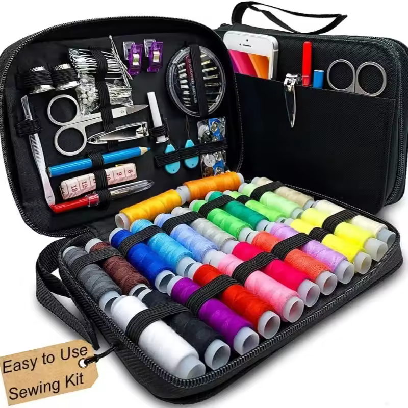 Kit de Costura Portatil 86 Pecas para Viagem e DIY