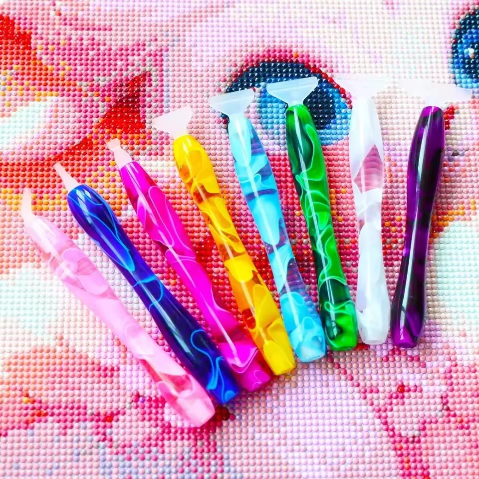 HOMFUN New Threaded Bits Accessories Embroidery Pen，Diamond Painting Dot Drill Tool，Multifunctional Metal Screw Thread Tips