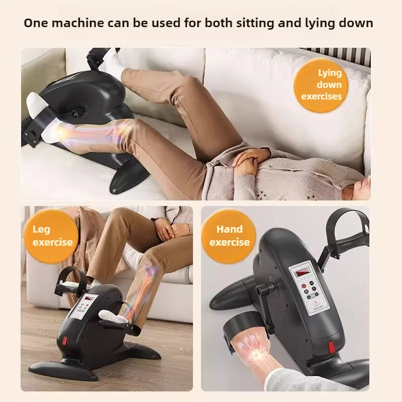 جهاز تدريب دورة الساق اليدوية الذكي بمحرك 8 أوضاع آلة إعادة التأهيل مع حزام أمان لمعدات تمارين الشيخوخة #2