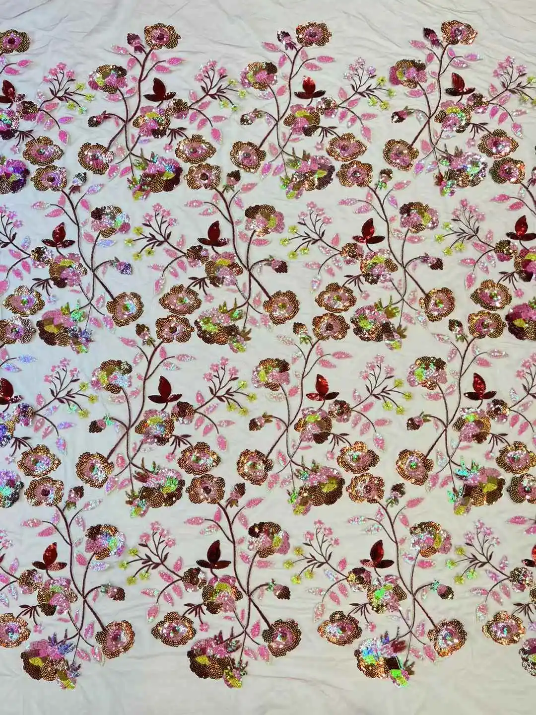 2025 mais recente melhor qualidade elegante delicado cores misturadas autria macio lantejoulas tule tecido de renda para vestido de noite de casamento u_ge1678