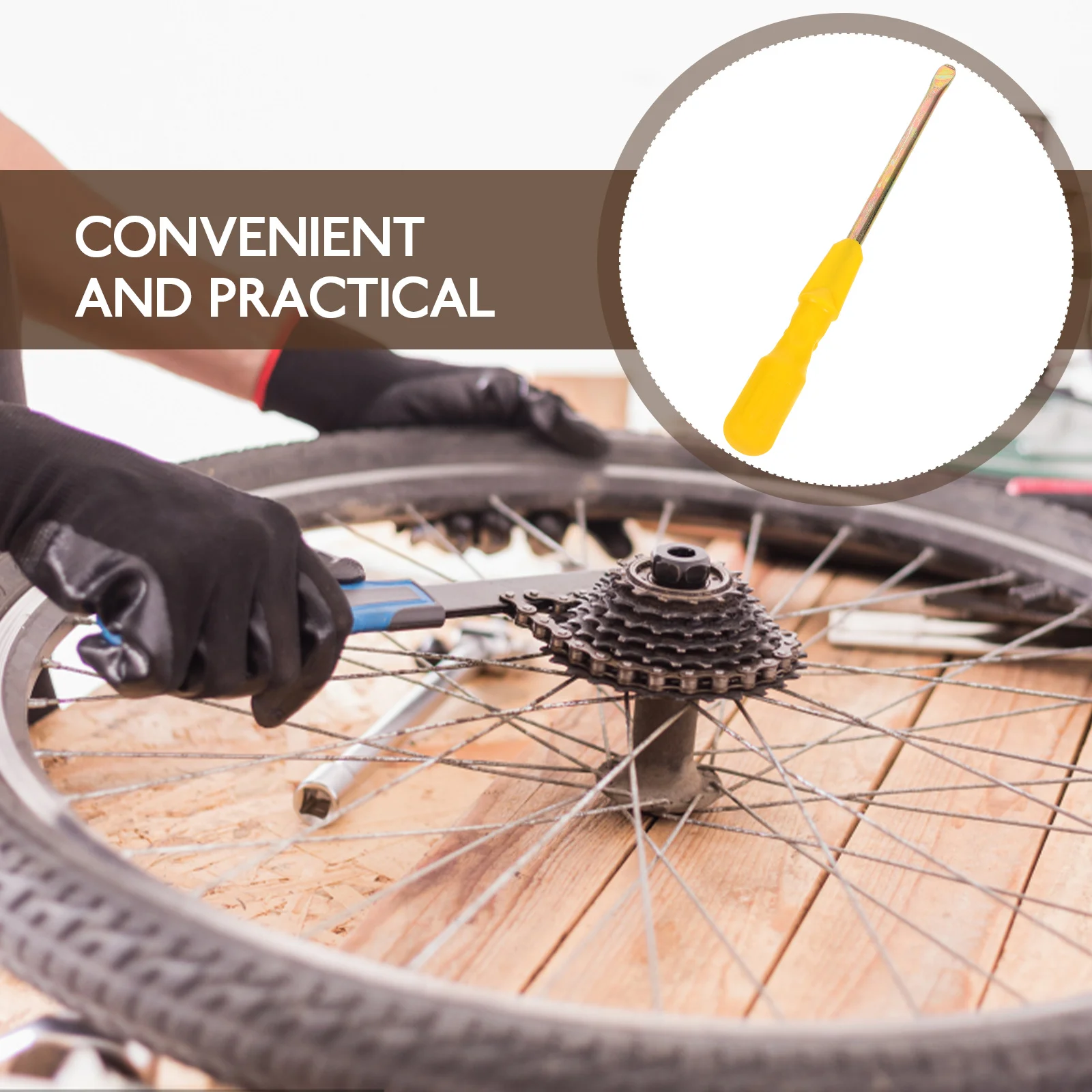 

Tire Lever Bike Removal Tool Durable Sturdy Lightweight Anti-Slip Handle Easy Grip Mountain Road Bicycle Accessories Fixing