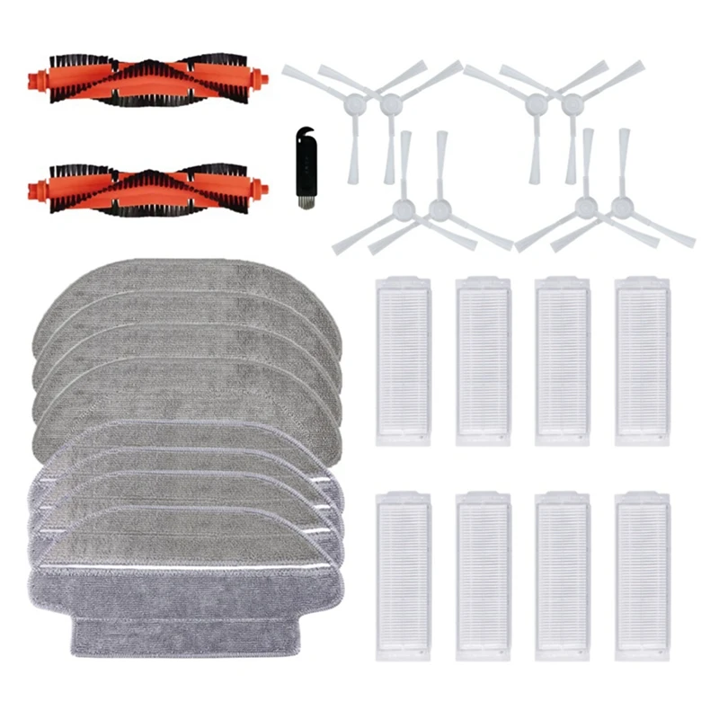 Roller Side Brushes Hepa Filter Mop Cloth For Xiaomi Robot Vacuum-Mop PSTYTJ02YM Robot Vacuum Cleaner Replacement Partsb