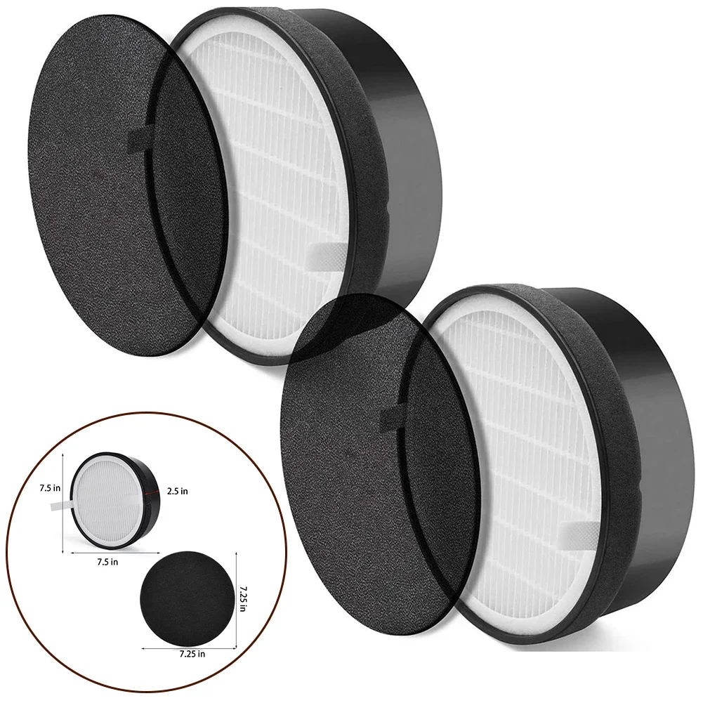 Filtro de Carvão Ativado para Levoit, LV-H132 e LV-H132-RF Aspirador, Peças De Reposição, Acessórios De Substituição, 2PCs, 2PCs