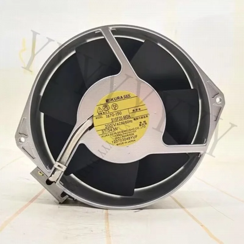 

Y+STYLEFAN S15F20-MGK 1670-150 200V 17CM Metal Iron Blade High Temperature Fan