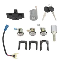 Juego de llaves de cilindro de cerradura completa para coche MR 259111 Repuesto para Mitsubishi Pajero Montero 2.o 1990 a 2004