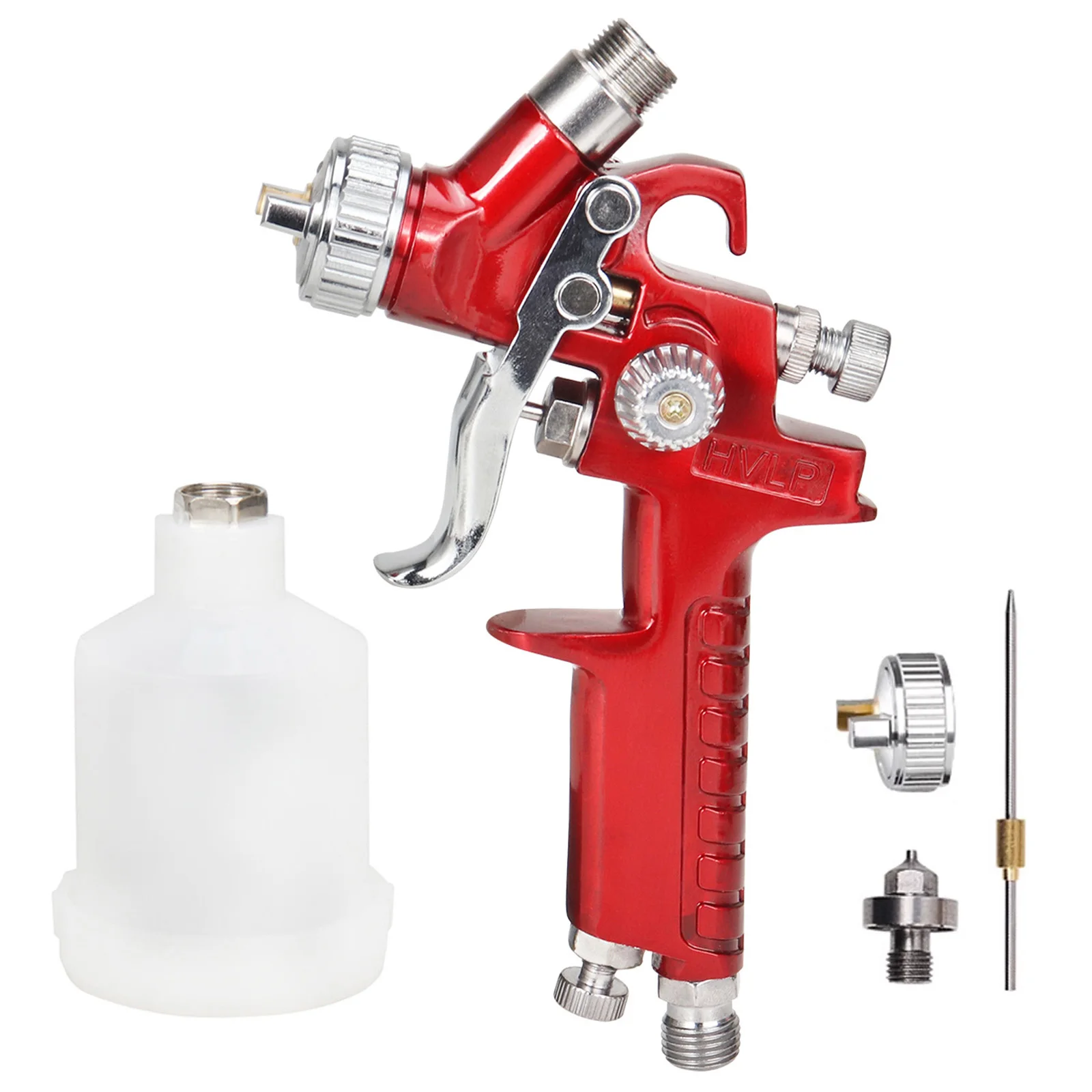 Professional 0.8/1.0mm Nozzle 125ml Mini Pneumatic Spray Gun H-2000A Paint Spray Gun Airbrush Automotive Paint Guns