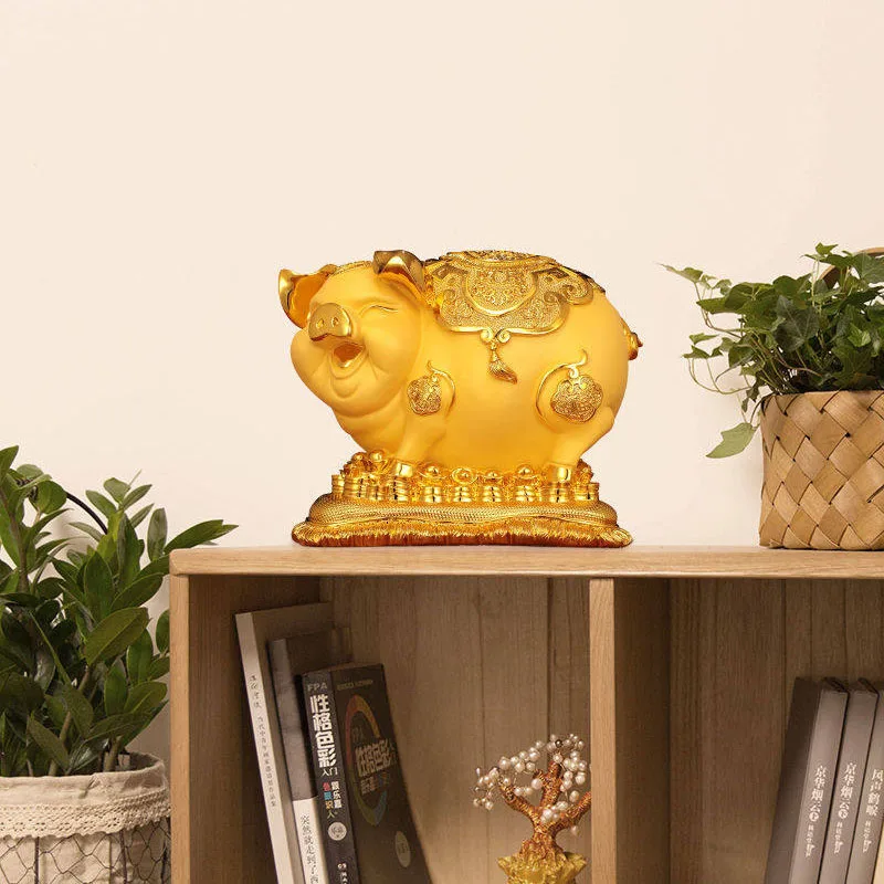 Cute Pig Money Boxes Vintage Simple European Salon Fashion Luxury Modern Design Kawaii Piggy Bank Unique Spaarpot Home Decor