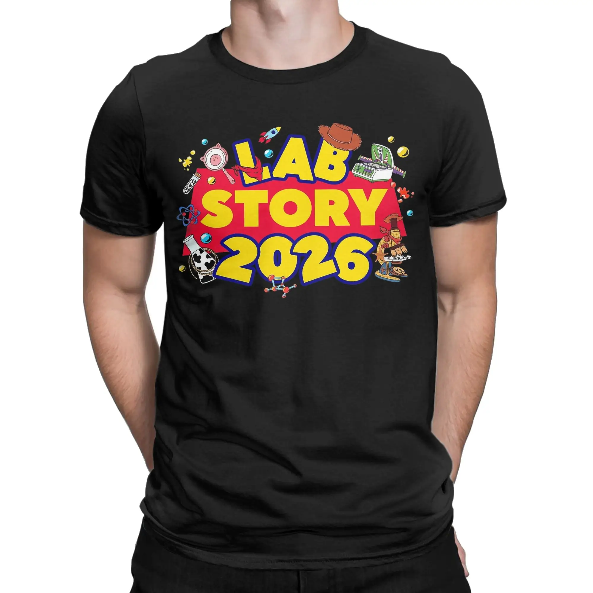 Men's 2026 Lab Week Medical Lab Technician T Shirt  Cotton Clothing Funny Short Sleeve Crew Neck Tee Shirt Unique T-Shirts