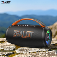 60W Portable Bluetooth Speaker with 10-Hour Playtime, Portable Handle,P12 Original Speaker ，rgd lighting ,zealot