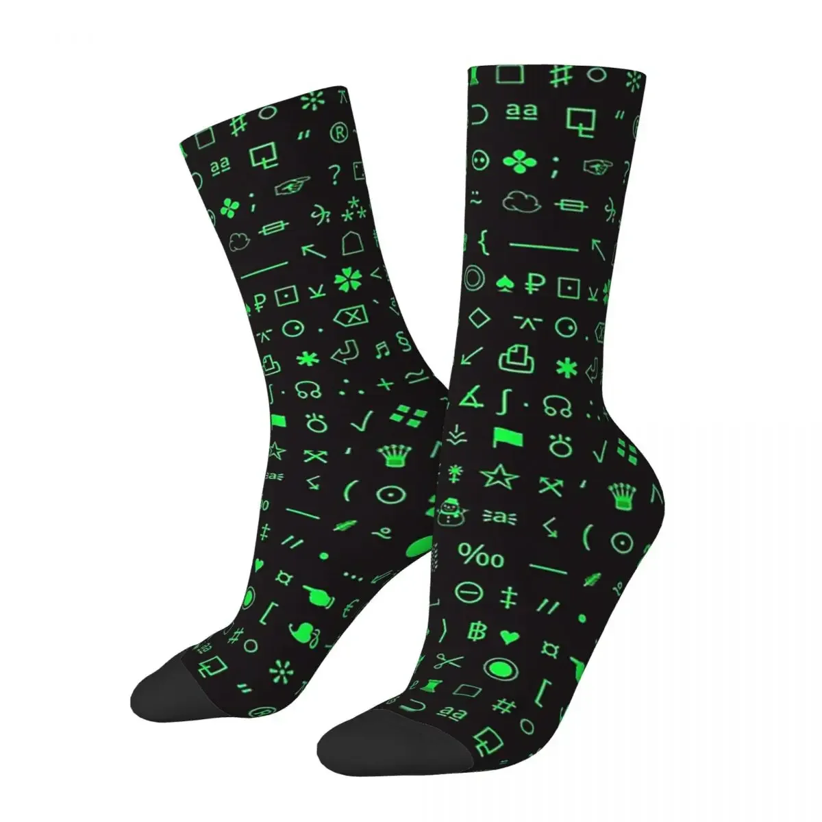 Esoteric Socks - Unicode Special Characters - Screengreen Socks Harajuku High Quality Stockings All Season Long Socks