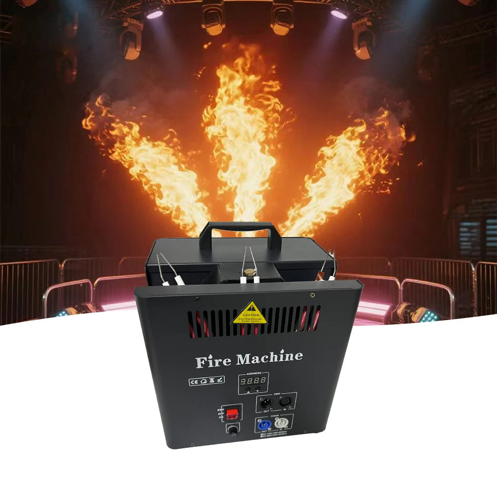 

Sunart 3 Heads Fire Machine For Stage Effect DJ Disco Parties Night Clubs Bars DMX Flame Jet Fixture