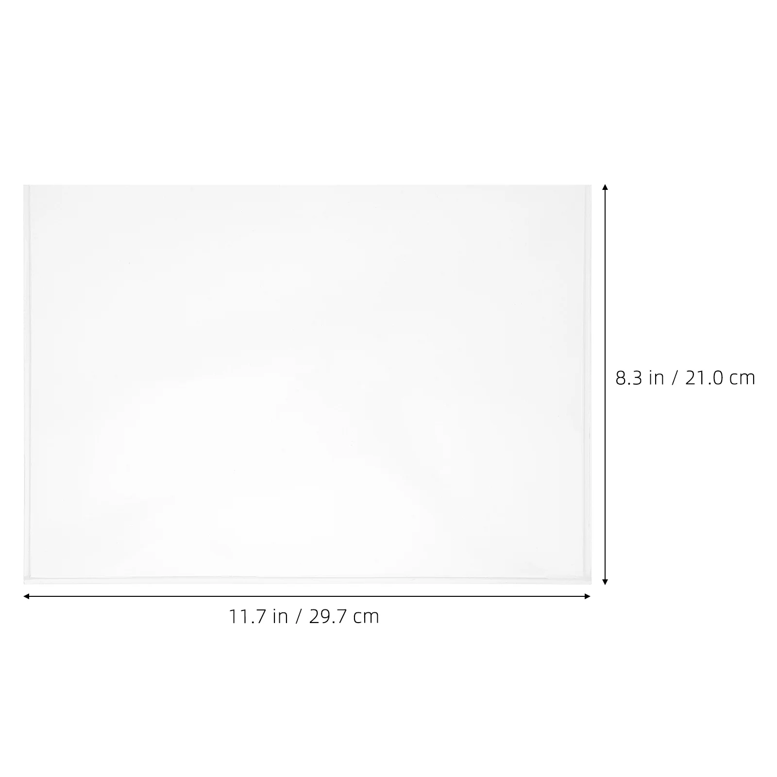 2Pcs Transparent Acrylic A4 File Holder Office Document Display Box Clear Slot Organizer File Storage Rack Storage System