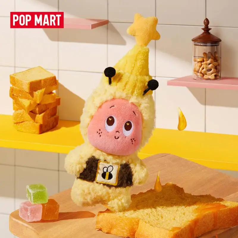 

POP MART Twinkle Twinkle MOON GELATO Series - Плюшевый кулон «Медовый десерт», оригинальная таинственная коробка, игрушки-сюрпризы, украшение для сумки, фигурки