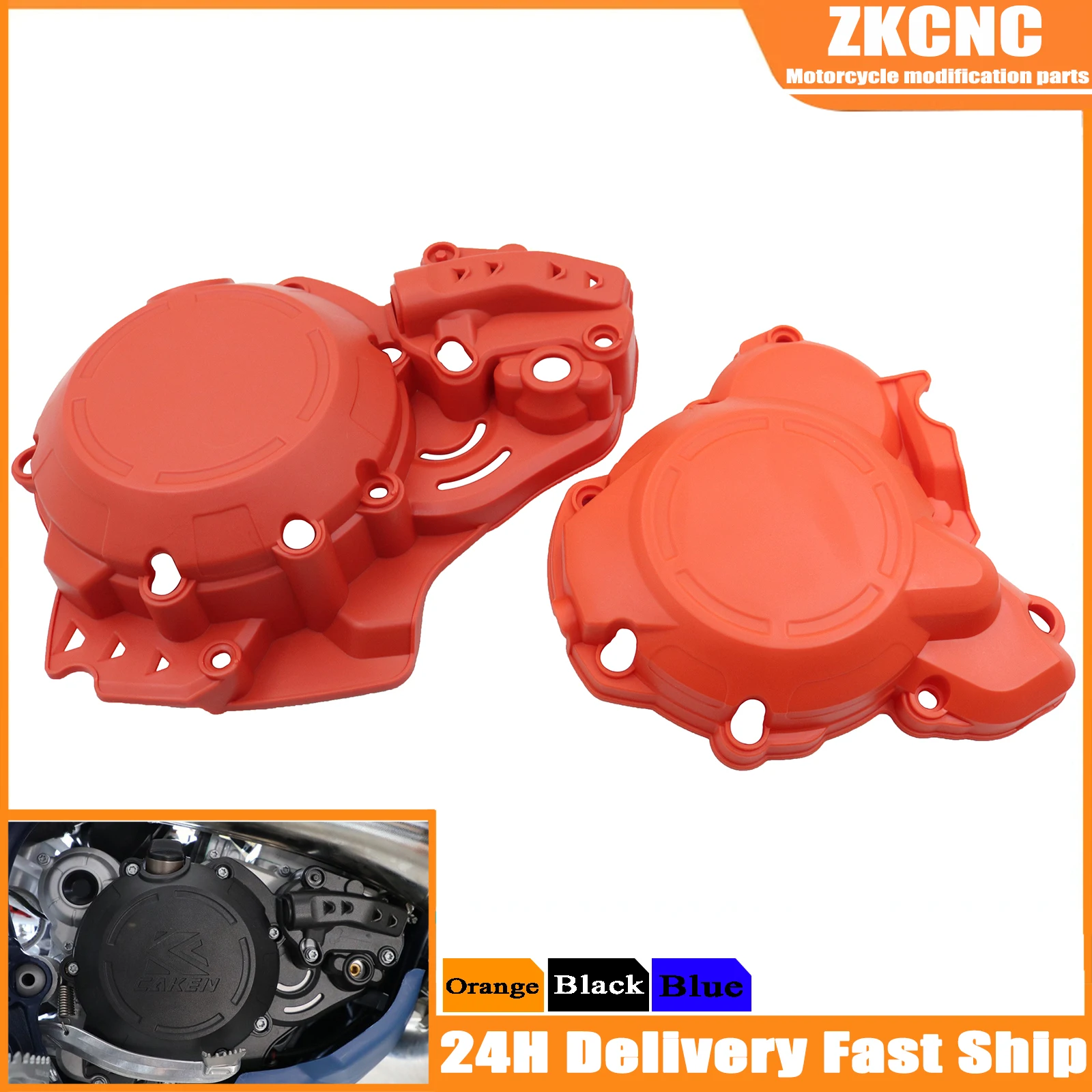 Motorcycle Clutch Cover Ignition Protector Guard For KTM SX XC EXC XCW TPI 250 300 SX250 EXC250 2T For Husqvarna TC TE 2017-2022