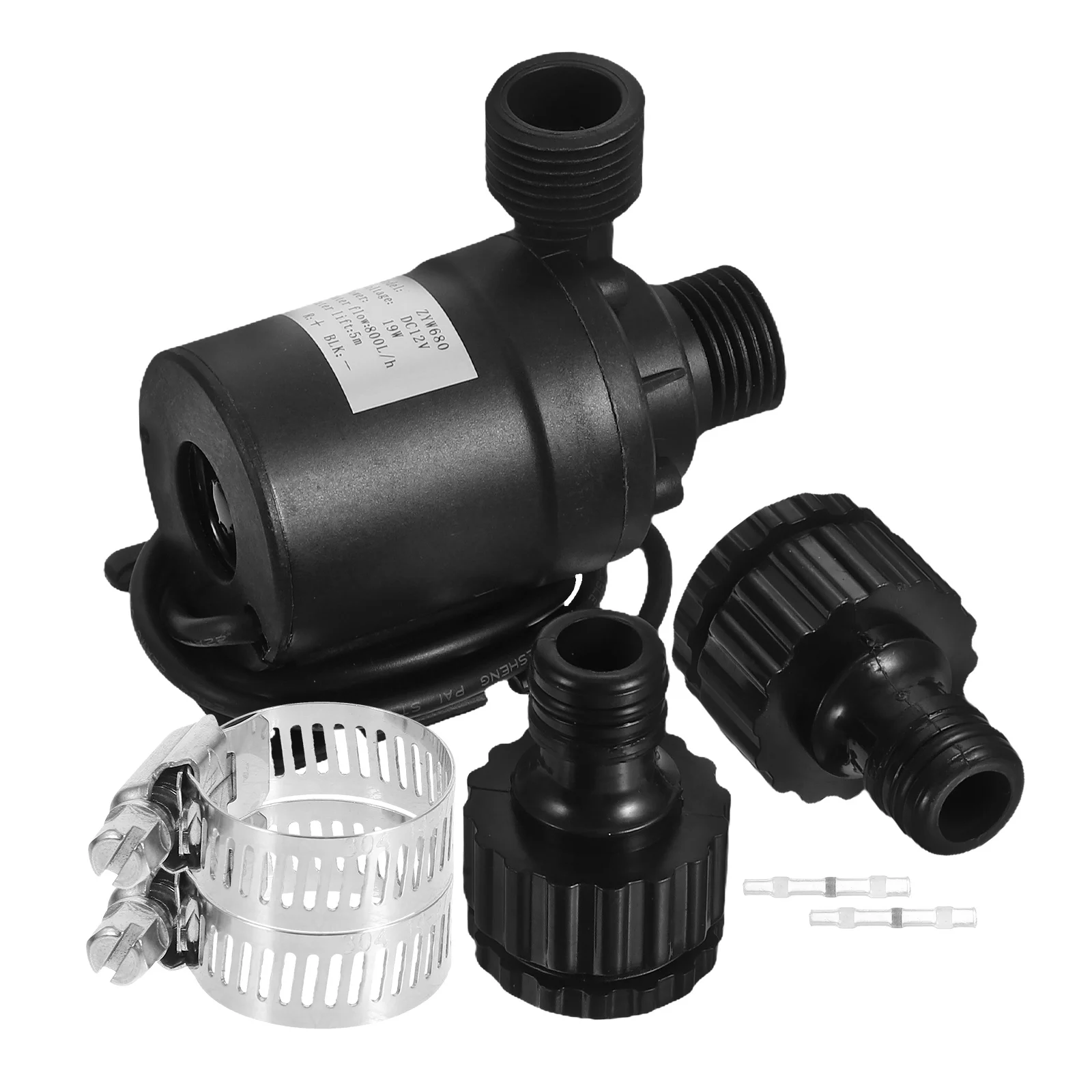 

Mini DC12V Submersible Pump Brushless Motor Ceramic Shaft Core Adjustable Voltage Quiet Small Water Pump for Fish Tank Fountain