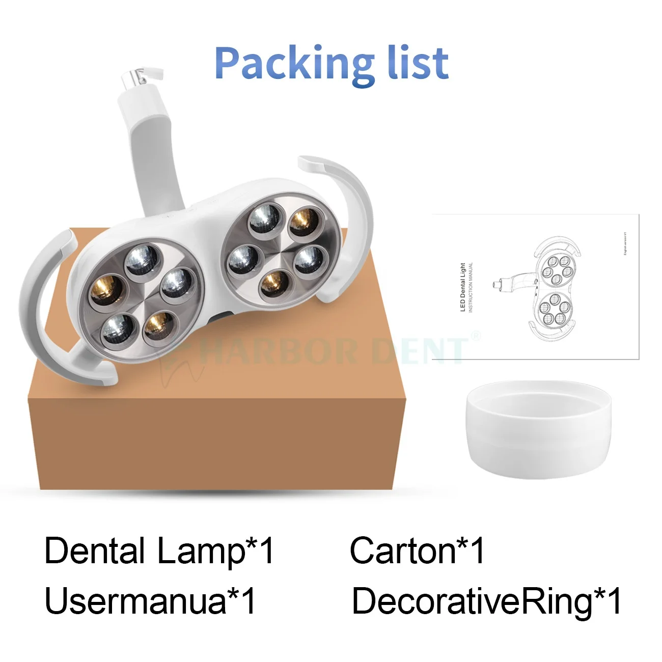 6 LED 전구 치과 구강 수술 램프 반사 LED 유도등 치과 의사 기기 치과 의자 조명 치과 도구