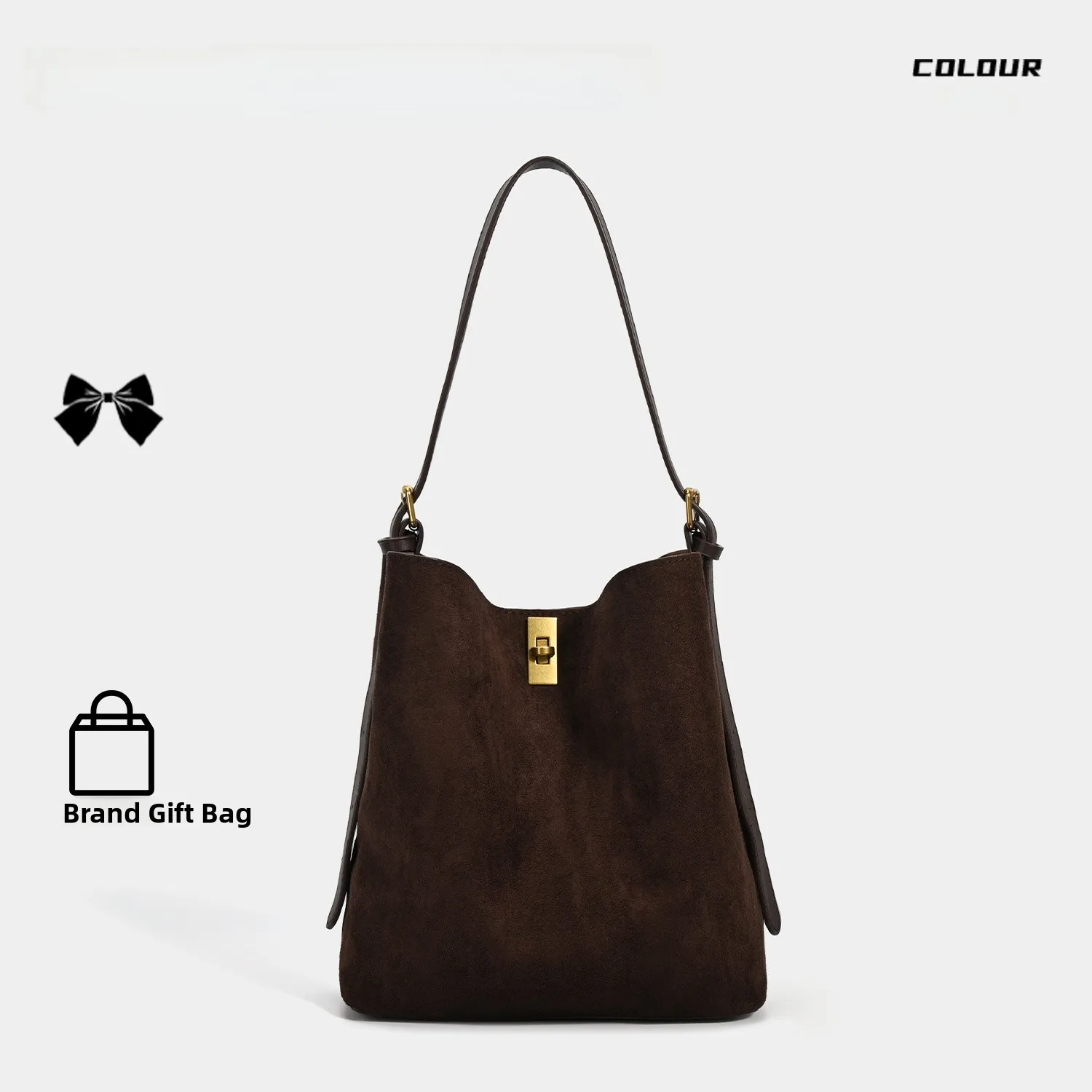 

BEGOOER винтажная замшевая сумка-мешок женская осенняя новая свободная универсальная пригородная сумка-тоут для мамы и ребенка Faionable Lo Bule