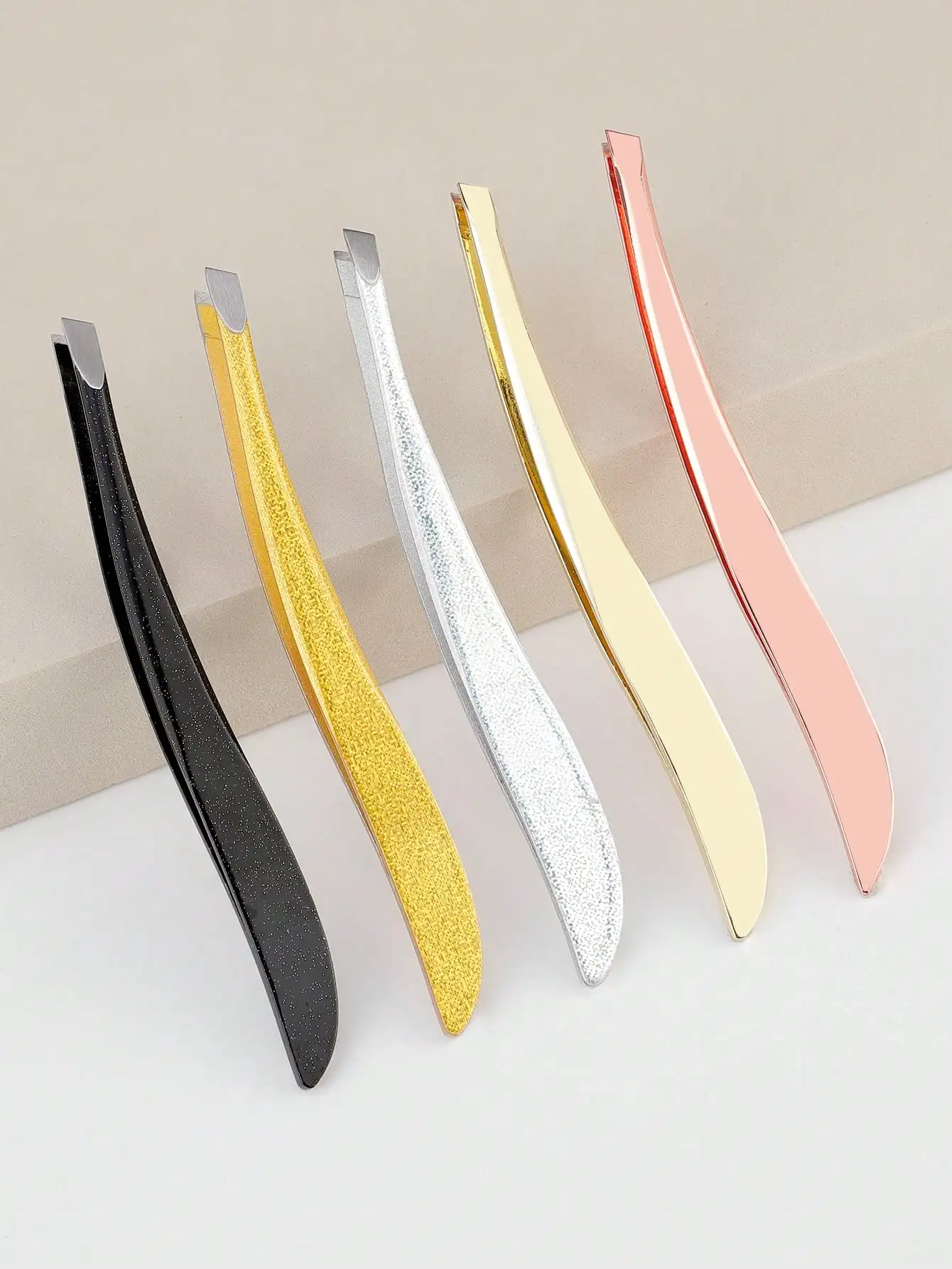 1 Pcs Pair of Ultra-sharp Stainless Steel Eyebrow Tweezers, Perfect for Shaping, Suitable for Both Men and Women
