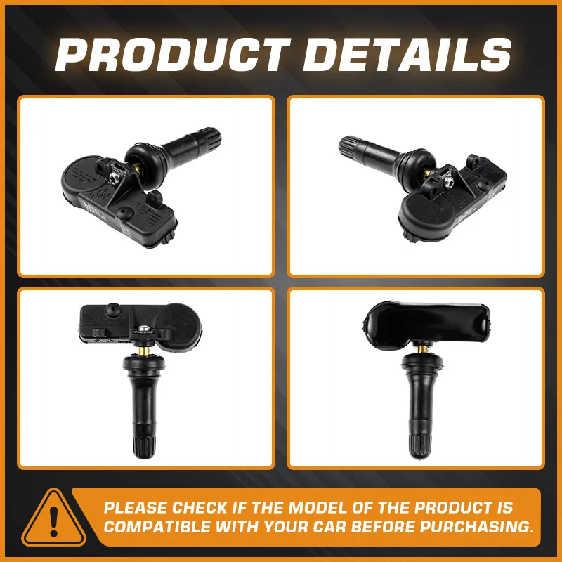 Car Parts For Jeep Grand Cherokee WK2 2011-2019 TPMS Jeep Wrangler JK 2010-2019 Fiat Freemont 11-14 Tire Pressure Monitor Sensor