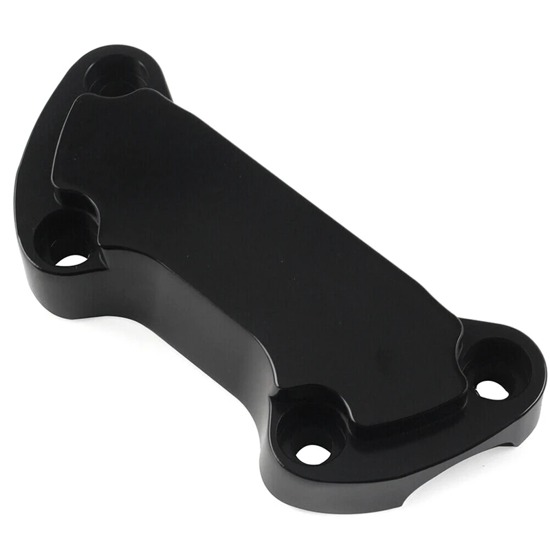 1 Piece Handlebar Riser Top Clamp Cover Black Metal 1Inch For  Dyna Softail Sportster 883